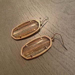 Kendra Scott Gold Sparkle Elle Earrings